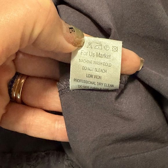 R Purple & Black Pleated Flare Skirt Women’s Size 10 Knee-Length w/ Pockets - Picture 8 of 9